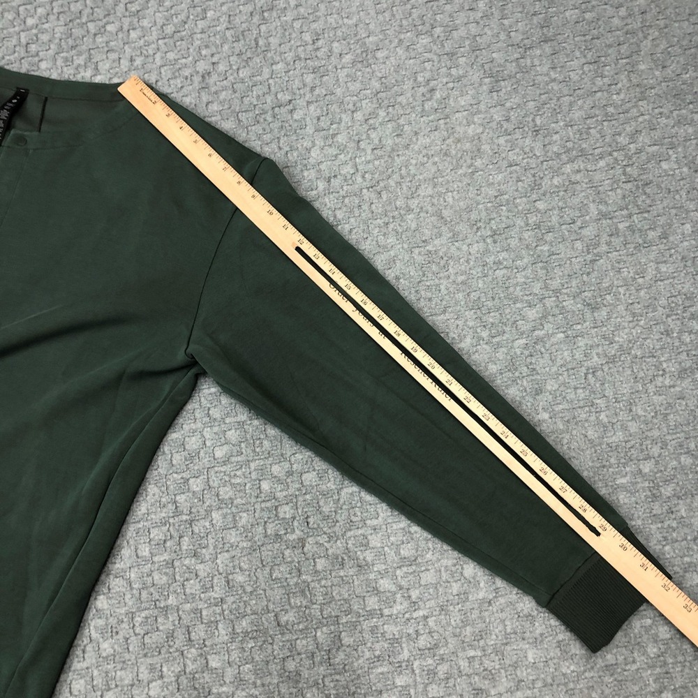 Lululemon Shirt Mens XL Green Henley Long Sleeve Snap Front Performance LM3EQMS - Picture 8 of 14